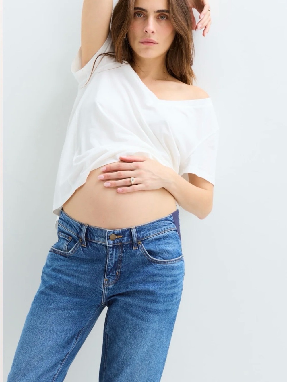 Hatch The Boyfriend Maternity Jean Indigo Size 29